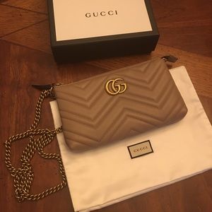 Authentic Gucci Marmont mini chain bag
